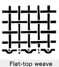 Flat-top weave