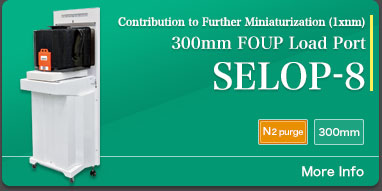 Contribution to Further Miniaturization (1xnm)/300mm FOUP Load Port SELOP-8/N2 purge/300mm