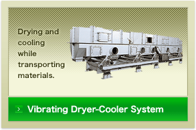 Vibrating Dryer-Cooler System:Drying and cooling while transporting materials.